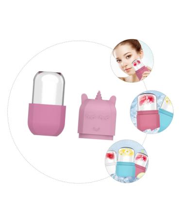 Unicorn Ice Tray Face Massager | Silicone Ice Roller for Skin Care | Facial Roller Tool - Pink 10.7x5.4x5CM - Buy Online on SooperMarket.com