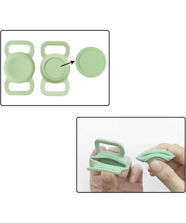 Buy Airtag Dog Collar - Silicone GPS Tracking Accessories for Dogs & Cats | Anti-Lost Protective Cover in Green - Buy Online on SooperMarket.com