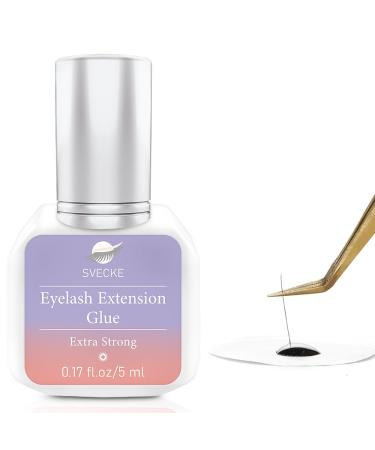 Eyelash Extension Glue 5ml 0.5s Fast Drying Lash Extension Glue for Professional Eyelash Extension Waterproof Eyelash Glue Extra Strong