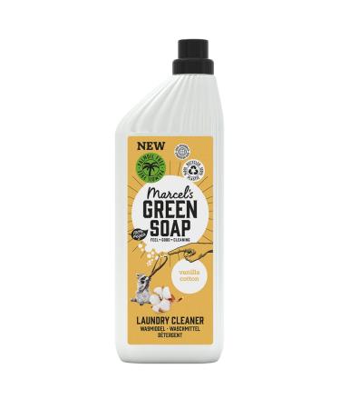 Marcel's Green Soap - Laundy Detergent Cotton & Vanilla - Washing Liquid - Palm oil free - 100% Eco friendly - 100% Vegan - 97% Biodegradable - 1 L Vanilla & Cotton 1 l (Pack of 1)