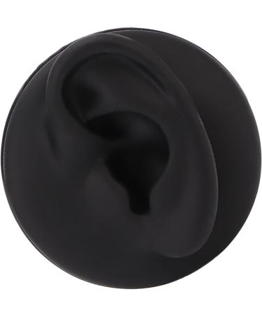 Artificial Black Left Ear Display Model | Professional Soft Teaching Tool with Round Base - Buy Online on SooperMarket.com