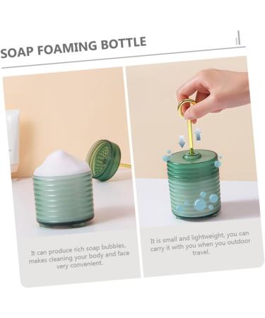 Mikinona 1pc Mousse Frother Bubble Foam Maker Cleansing Foaming Lotion Dispenser Foaming Soap Dispenser Foam Body Wash Marshmallow Maker Bubble Soap Foam Dispenser Portable Soap Pp 12.7x7.5cm Green - Buy Online on SooperMarket.com