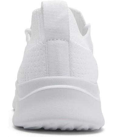 Buy ZDFQLGV Women's White Sports Shoes - Comfortable Slip-On Tennis Running & Hiking Footwear | Light & Breathable Fitness Shoes - EU 38 - Buy Online on SooperMarket.com