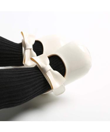 RVROVIC Baby Girl Moccasins | Infant Princess Sparkly Soft Sole Shoes | 12-18 Months | White - Buy Online on SooperMarket.com
