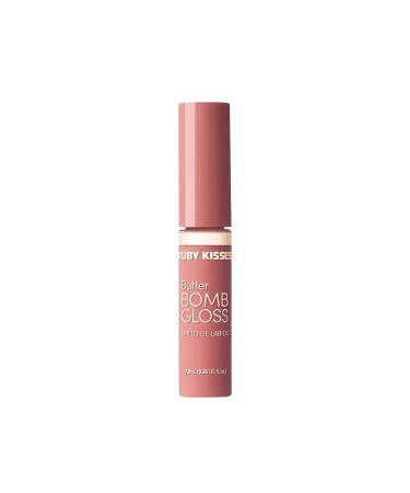 Ruby Kisses Butter Bomb Lip Gloss - Natural Nude Lip Makeup with Vitamin E - 7.8mL (Sublime) - Buy Online on SooperMarket.com