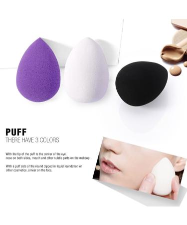 Dajidafu Facial Make Up Sponge Foundation Concealer Cosmetic Puff Recycling Portable Powder Smooth Cosmetics for Professional Black - Buy Online on SooperMarket.com