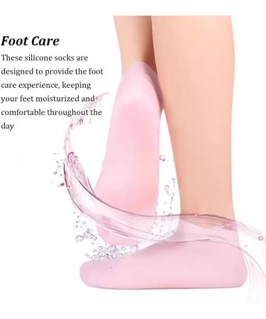 Dajidafu 2pair Silicone Exfoliating Tools for Smooth Feet Say Goodbye to Rough Skin Silica Gel Moisturizing Socks Silicone Socks colour of skin One size fits all Colour of Skin One size fits all - Buy Online on SooperMarket.com