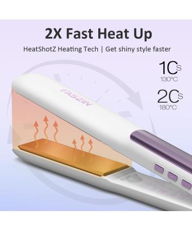 Locks 2 in 1 Smooth Iron - 20s Quick Heating Titanium Flat Iron with LCD Display 130 C-230 C 3D Floating Plate for Effortless Styling - Buy Online on SooperMarket.com