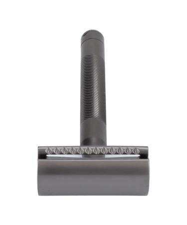Double Edge Safety Razor for Men - Portable Zinc Alloy Brass Handle Shaving Razor | Perfect Birthday Gift | Home Salon Essential (Black) - Buy Online on SooperMarket.com