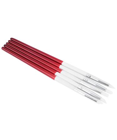 Buy Dekaim Nail Art Pens Set - 5pcs Red & White Silicone Dotting Tools for Perfect Manicure | International Shipping - Buy Online on SooperMarket.com