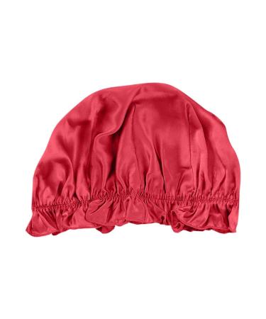 Women Satin Silk Sleeping Hat - Black Shower Cap for Lady Night Hair Care - Buy Online on SooperMarket.com