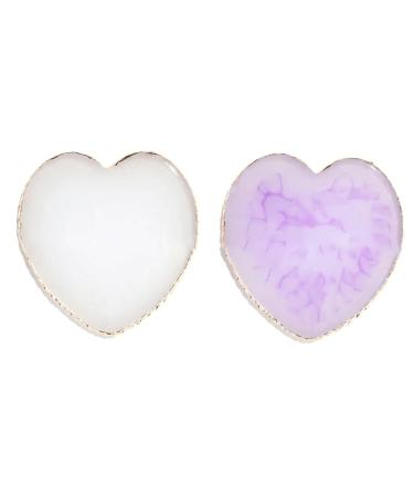2PCS Resin Nail Art Palette Color Corrector Palette Nail Art Palette Display Board Nail Polish Palette Nail Polish Mixing Plate Gel Nail Palette Makeup Palette Holder Nail Art Palette Tools