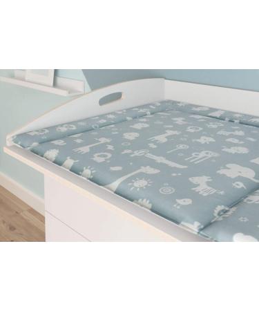 Pollutant-Free Changing Pad 77x73 cm | Washable Baby Diapering Layer for NSD & Puckdaddy Chests | Gray Blue - Buy Online on SooperMarket.com