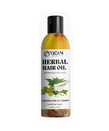 Buy BlueQueen Herbal Hair Oil | Coldpressed Natural Vegan Scalp Hydration & Nourishment | Restores & Revives Dry Damaged Hair 50ml - International Shipping Available - Buy Online on SooperMarket.com