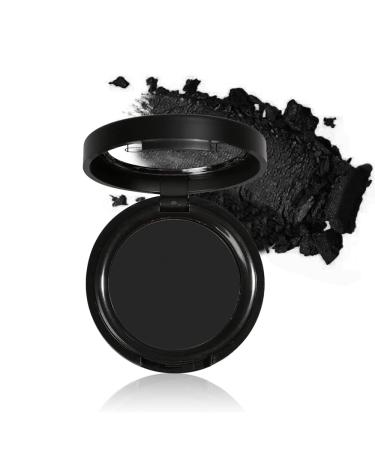 Mysense Single Matte Black Eyeshadow Pressed Fine Powder Eyeshadow High Pigment Longwear Single Black Eye Make up for Day&Night (02)
