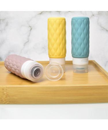 FIOERDTUIE Silicone Travel Containers Anti-Drip Valve Prevents Spills Repeated Extrusion Without Deformation Travel Size Containers Label paper - Buy Online on SooperMarket.com