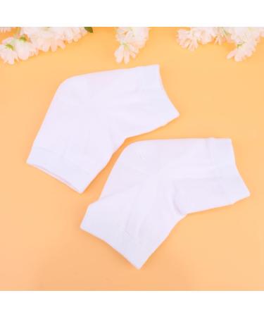 FOMIYES 4 Pairs Rough Calluses Socks Gel Foot Socks Heel Sleeves Protectors Heel Protector Socks Feet Repair Socks Cracked Heel Socks Gel Socks Men and Women White Anti-Crack Ankle Socks - Buy Online on SooperMarket.com