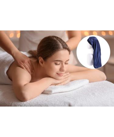 Shop Ladaypoa Long Satin Sleeping Cap - 2 Piece Large Sleeping Hats for Women | Extra Large Soft & Convenient Black + Dark Blue - Buy Online on SooperMarket.com