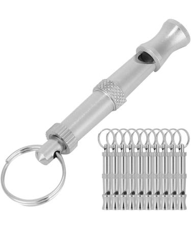 Premium Pet Training Pipe - 10 Adjustable Stainless Steel Dog Whistles | Stop Barking with Sound Waves | Multi-Function Keychain - Buy Online on SooperMarket.com