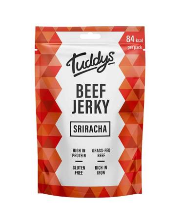 Tuddys Snacks Beef Jerky 12x28g Sriracha