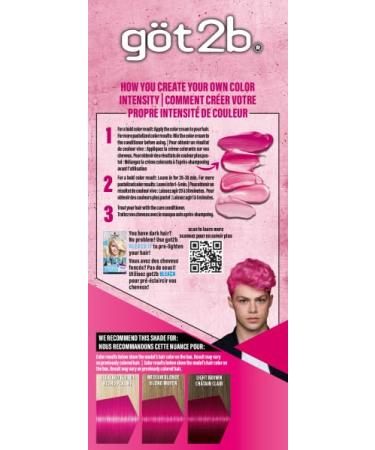 Got2b Color Remix 093 Shocking Pink - Customizable Semi-Permanent Hair Color for Vibrant Results | Shop Internationally - Buy Online on SooperMarket.com