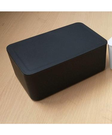 Black Dispenser with Lightweight Napkin Cases Easy Open & Close Utility Tissue Holder Storage Box - Buy Online on SooperMarket.com