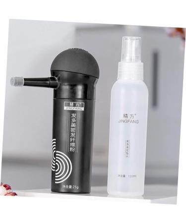 PLAFOPE 4 Pcs Silicone Nozzle Hair Fibers Pump Loose Powder Spray Powder Applicator Black - Buy Online on SooperMarket.com