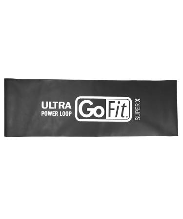 GoFit GF-SUPL-SX Single Ultra Power Loop (Black Super X 25 Pounds)
