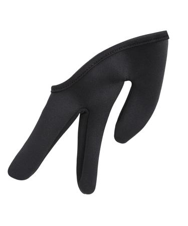 FOYTOKI 1pc Finger Gloves Hair Dye Gloves Barber Finger Mittens Heat Resistant Gloves Hair Straightener Gloves Hair Color Gloves Hairdressing Three Finger Cover Curling Iron Billiards