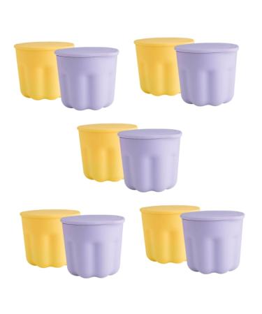 FOMIYES 10 Sets Pp Washing Bowl Brush Cleaning Tool Cleaning Tools Makeup Brush Cleaning Pad Silicone Makeup Mat Silicone Makeup Brush Rack Brush Cleaner Kit Cosmetic Silica Gel Make up
