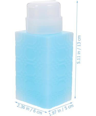 FOYTOKI Nail Polish Remover Dispenser Makeup Remover Container Pump Bottle Dispenser Makeup Remover Dispenser Powder Pump Bottle Mini Water Dispenser Makeup Remover Pump Dispenser 6x5x13cm Blue - Buy Online on SooperMarket.com