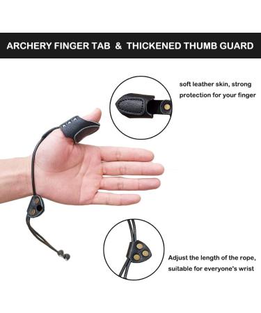 NATUMER Handmade Archery Thumb Ring Finger Protector Guard - Black - Buy Online on SooperMarket.com