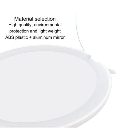 2X Portable Folding Mirror with LED Light 10X Magnifying Glass 12 Lamp Bead Mini Mirror Black - Buy Online on SooperMarket.com