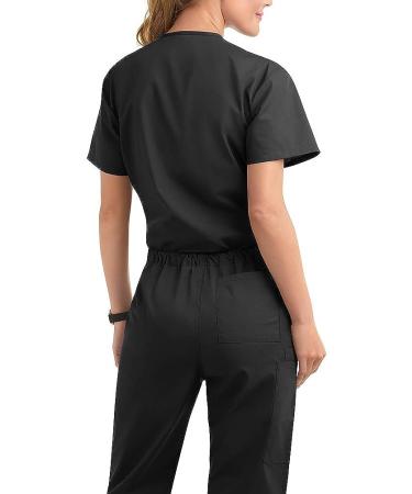 Strictly Scrubs Unisex Scrub Set - XX-Large Black (XS-3X, 14 Colors) - Buy Online on SooperMarket.com