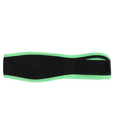 Adjustable Breathable Anti-Snoring Chin Strap with Jaw Support Belt and Fluorescent Green Edge Covering