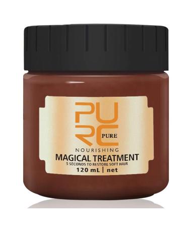Magical Treatment Hair Mask 120ML 2021 Advanced Molecular Hair Roots Treatment 5 Seconds Repairs Damage Hair Root Hair Tonic Keratin Hair & Scalp Treatment 4.06 Fl Oz (Pack of 1)