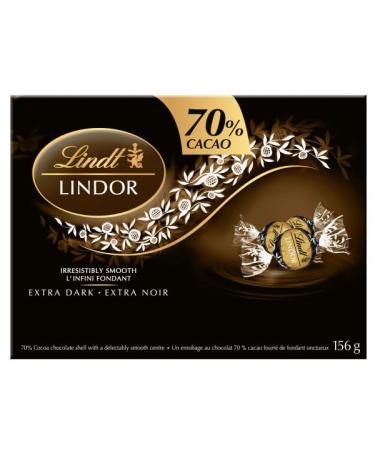 Lindt LINDOR 70% Cacao Dark Chocolate Truffles Gift Box 156 Gram Box Chocolate Gift Box Perfect for Gifting