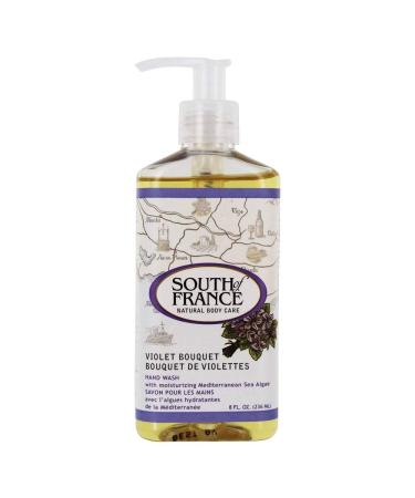 Violet Bouquet Hand Wash - Moisturizing Liquid Soap with Mediterranean Algae | 8 oz Pump by South of France - Buy Online on SooperMarket.com