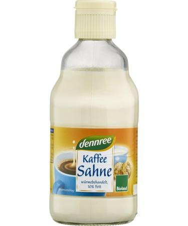 dennree organic coffee cream ultra-high temperature 10% fat (2 x 395 gr)