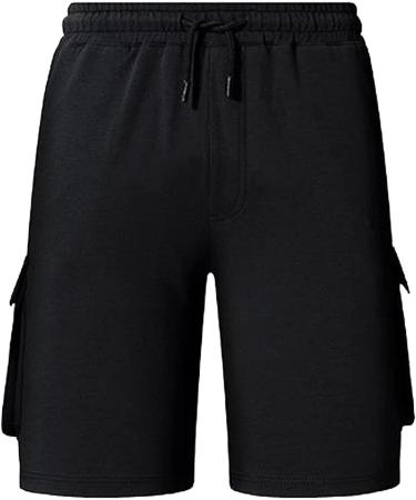 Ronony Men s Sport Shorts - Comfortable Loose Fit Jogging & Running Shorts with Pockets - Summer Cotton Casual Trousers - Available in XXL - #Black - Buy Online on SooperMarket.com