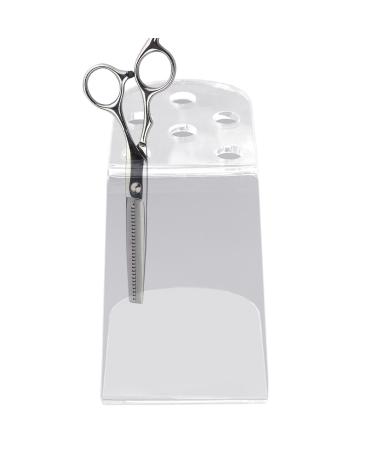 Acrylic Scissors Holder | Acrylic Scissors Holder for Groomer - Groomer Scissor Stand Hairdresser Organizer- Clear 6 Holes Stylist Tool Rack for Barber Shop Home