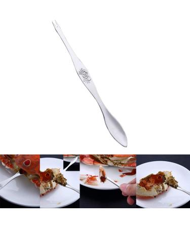 Alloy Steel Pliers Multi-Purpose Stainless Crab Eating Fork Tool Kitchen Dining & Bar Fingernail Scrub Brush Hard Bristles (Silver One Size) Silver One Size - Buy Online on SooperMarket.com