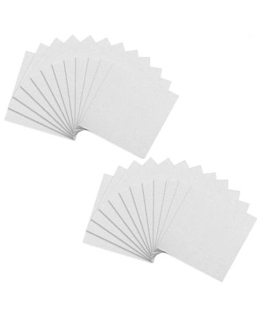 Dele 24 Pack Mini Canvas Panels 4x4 Artist Canvas Boards Double-Wrapped Acid Free Small Art Canvas Value Pack for Oil & Acrylic Painting. white