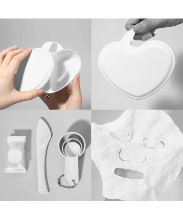 Heart Shaped Facial Mask Mixing Bowl Set with Spatula & Measuring Spoon | DIY Skin Care Tool Kit for Women | Perfect for Home & Beauty Salon Use | Random Color - Buy Online on SooperMarket.com