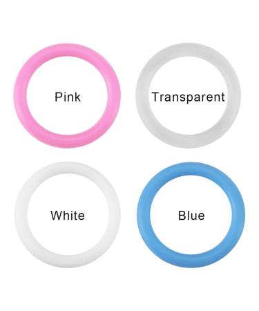 20 Pieces Transparent Silicone Pacifier Chain O-Rings for Infants - Ideal Clips & Holders for Baby Showers & Birthday Gifts - Buy Online on SooperMarket.com