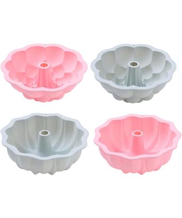 Cookie Cutter Grade Silicone Chocolate Flowers and Braided Baking Utensils Fondant Mold Gift Silicone Muffin Molds Pink flower pattern - Buy Online on SooperMarket.com