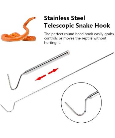 Youding Snake Tongs Professional Snake Pole | Snake Trap Maintain A Safer Distance Reptiles Catching Tool Length 6.30-26.78in for Catching Playing Snakes - Buy Online on SooperMarket.com