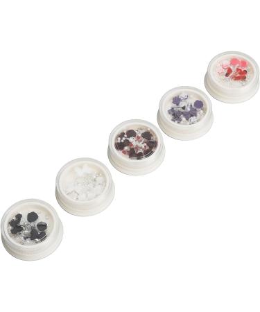 Shiny Decorative Manicure Charms with Artificial Pearls DIY Nail Art Portable Storage Box for Professional Salon or DIY Manicures - Buy Online on SooperMarket.com