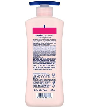 Vaseline Healthy Bright Daily Brightening Body Lotion 400 ml with Vitamin B3 - Buy Online on SooperMarket.com