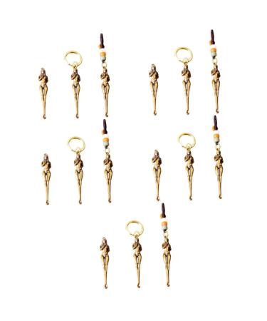 Cabilock 15 Pcs Brass Ear Pick Car Cleaning Tools Metal Decor Tools Coffee Micro Ear Cleaning Earwax Pendant Brass Ear Decors Ear Pick Pendant Metal 11.5x1.2cmx5pcs As Shownx5pcs